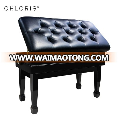 modern adjustable Piano bench with leather seat cushion, children stool CPB-029