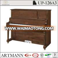 Shanghai Artmann walnut UP126A3 acoustic upright piano