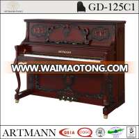 Shanghai Artmann red wood GD125C1 acoustic vintage upright piano